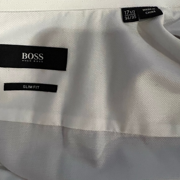 Hugo Boss slim fit Tuxedo shirt Sz 17 1/2 34/35 - Picture 4 of 4